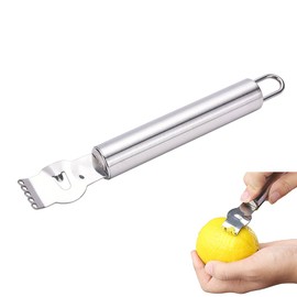 Lxnoap Lemon Zester Grater,Stainless Steel Orange Citru Kitchen Peeler Tool with Channel Knife