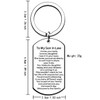 JMIMO Son in Law Keyring Birthday Christmas Gifts from Mother