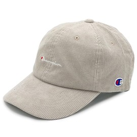 Champion Corduroy Cap, Deep, Large, 22.8 - 23.6 inches (58 - 60 cm), Women's, Men's Hat (Stone), gray (stone)