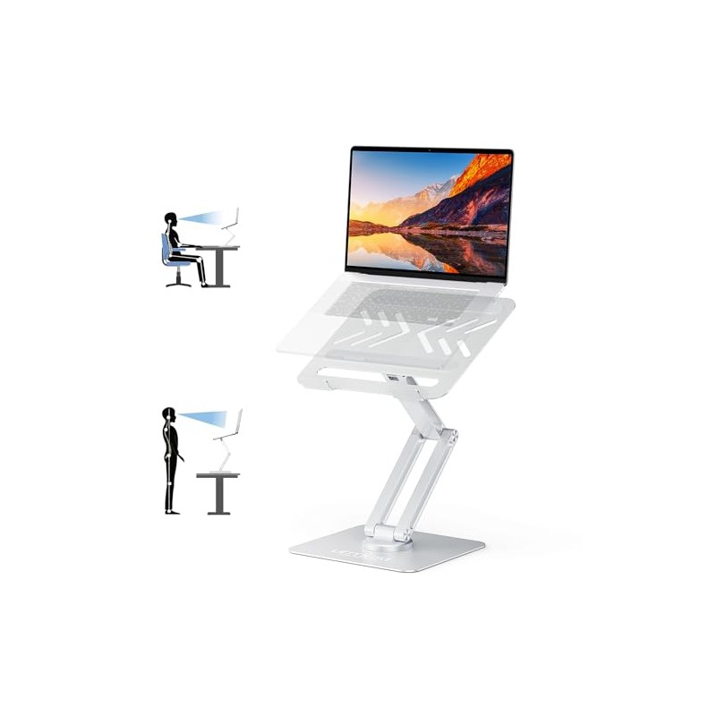 Urmust Ergonomic Laptop Stand for Desk, Portable Computer Riser, Height