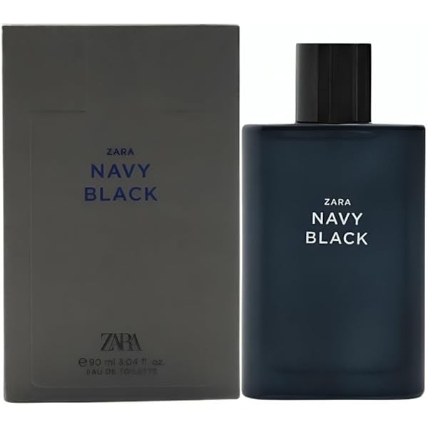 Zara Navy Black Cologne for Men EDT Eau De Toilette