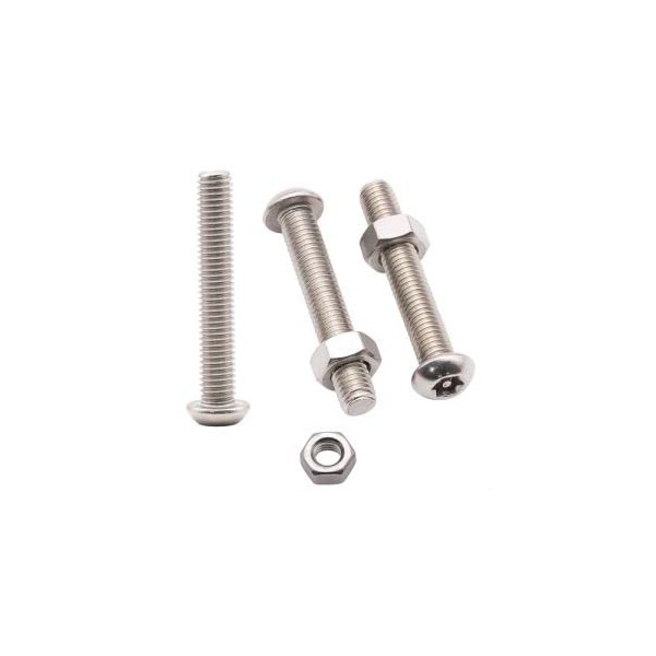 M3-0.5 x 20mm Button Torx Drive Head Machine Screws with