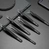 Precision Stainless Steel Tweezers for Eyelash Extensions, Plastic Models, and Electronics (Curved) Curved Tweezers 10ea