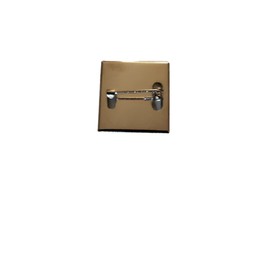 CORK Irish County Ireland Red & White Silver Colour Square Badge With A Velveteen Bag