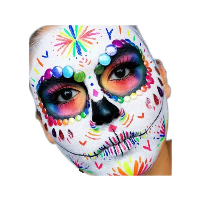 GLOW Arte Pintura Neón P/ Cuerpo Arte Fluorescente Luminoso 12