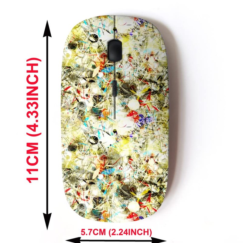 CJCBROES 2.4G Wireless Mouse with Cute Pattern Design for All