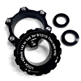 BestParts CenterLock to 6 Bolts Disc Brake Rotor Adapter Boost Hub Spacer Front 15x100mm to 110mm Rear 12x142mm to 148mm Compatible with 9/12/15mm (CL 12x142mm to 6 bolt 12x148mm)