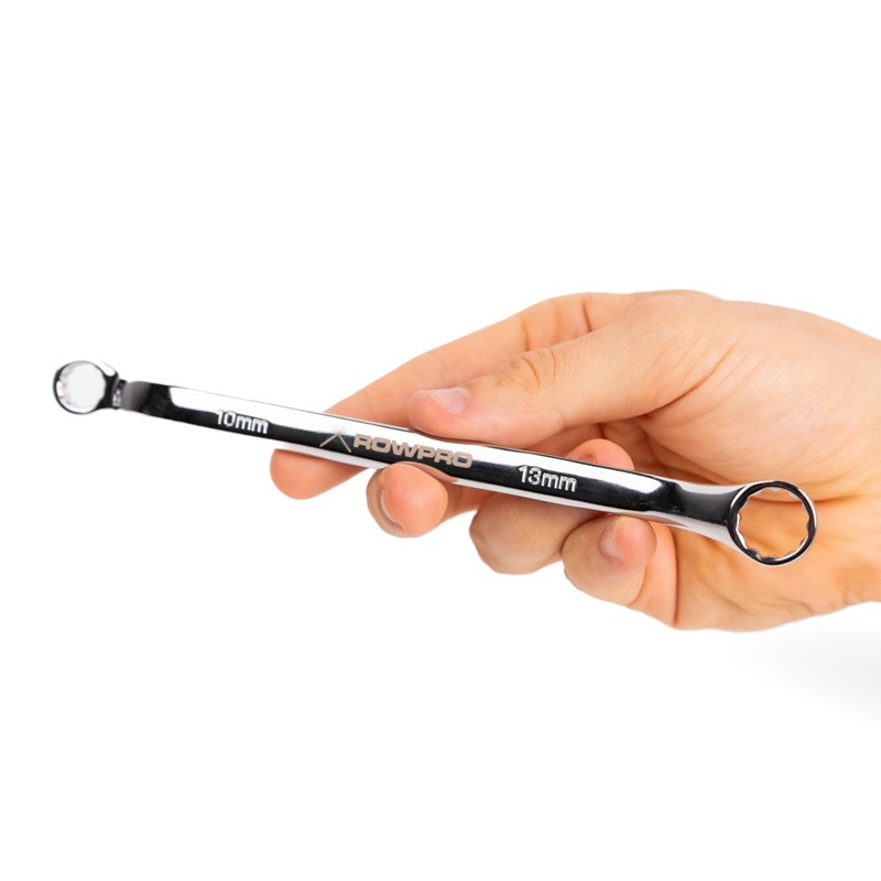 ROWPRO Rigger Jigger 10mm 13mm Offset Spanner – Chrome Dual-End