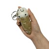 Nepalese wool ice cream key ring, doll bag ring, stick