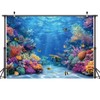 LYWYGG 7X5FT Under The Sea Backdrop Underwater World Backdrops CP-638