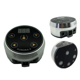 DGT New 2 Gen. Aurora II Dual Machines Tattoo Power Supply (Silver)