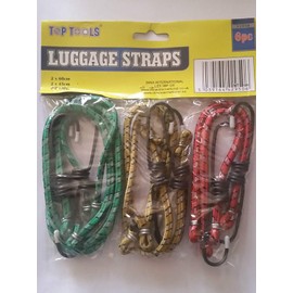 Assorted Elastic Bungee Cord Set - 6 Pack