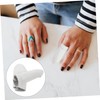 Operitacx Sets Finger Cots Felting Knitting Guard Pu Needle Finger