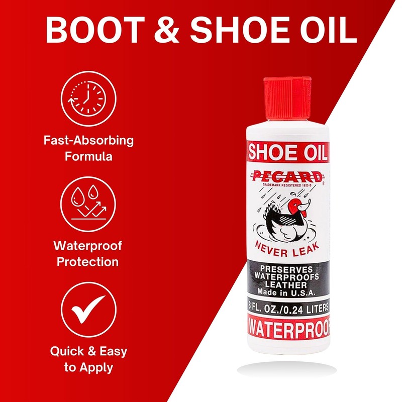 Pecard Shoe & Boot Oil – Leather Waterproofing & Conditioning
