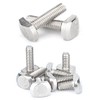 ANSIEDIO Stainless Steel T-bolt T-slot Bolts T-shaped Pressure Plate Screws, M8*30mm,3 pcs