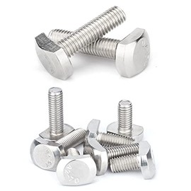ANSIEDIO Stainless Steel T-bolt T-slot Bolts T-shaped Pressure Plate Screws, M8*30mm,3 pcs
