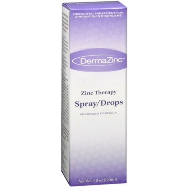 DermaZinc Spray/Drops 4 oz ( Pack of 3)