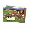 Irish Designed Placemat With Two Sheep And Three Horses With