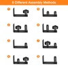 uxcell Barn Door Floor Guide, 1Pcs - Carbon Steel Sliding