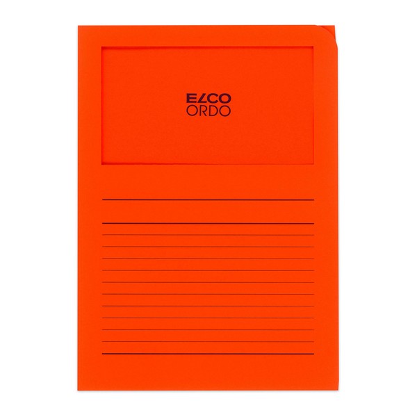 Elco"Ordo Classico" Organisation Folder - Orange (Pack of 10)