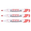 DELI Think Dry Erase Marker Pens Bullet Tip 2.0mm Red