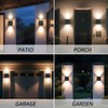 Solar Outdoor Lights Motion Sensor LED Powered Fence Lights, Warm