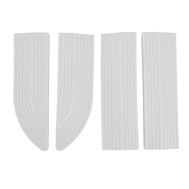 CUEA Door Sill, Universal Rubber Threshold Strip Free Assembly for Wheelchair(White)