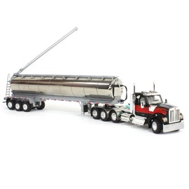 First Gear DCP 1/64 Kenworth W990 Tri-Axle Day Cab with Walinga Bulk Feed Tandem Axle Tank Trailer 60-1963