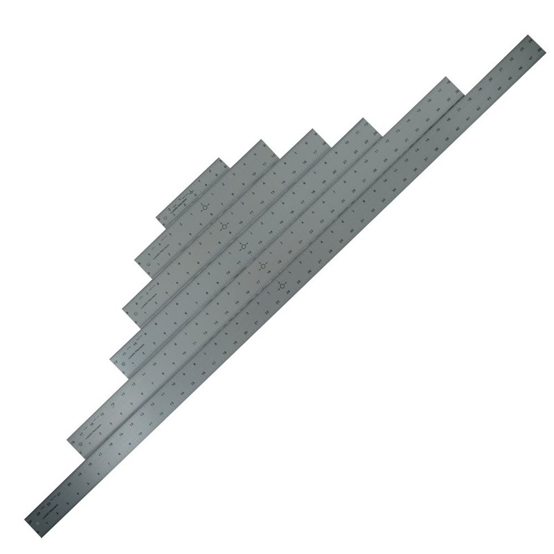 Ludwig Precision 12" Center-Finding Aluminum Straight Edge, 81212