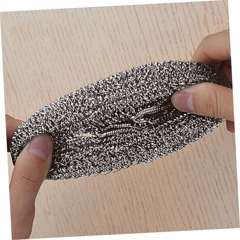 Ciieeo 6pcs Stainless Steel Spiral Scrubbers Kitchen Cleaning for Dishes