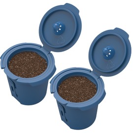 Bruvi Reusable Coffee Pod | 2 Pack | Only Reusable Pods Compatible with Bruvi Single-Serve Coffee System | Durable Design | Use Your Own Coffee