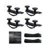 QWORK® Pack of 4 U-bolt roof box brackets, roof box
