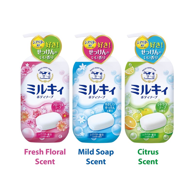 Milky Body Soap, Floral Soap Scent, Refill, 13.5 fl oz