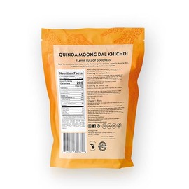 Karma Quinoa Moong Dal Khichdi - Organic Rice & Lentils Blend with Spices for Easy to Cook, Healthy Indian Comfort Food - 9g Protein - Plant Based - Gluten Free - Vegan - 8 oz, Serves 4