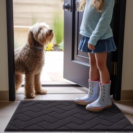 Unbranded OLANLY Indoor Door Mat, 36x24, Dirt Resistant and Absorbent, Sturdy Non-Slip Rub