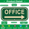 Office Signs with Right Arrow Sign for Office Building Navigation