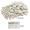 100 Pcs Wool Felt Polishing Wheel Wool Felt Polishing Buffing