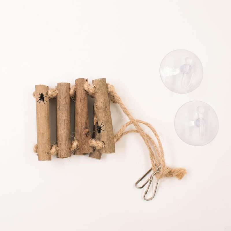 JINGHANGER Jumping Spider Rope Bridge with Suction Cup Hooks, Jumping