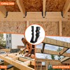 25 Pcs Black 2x6 Joist Hanger,LU26 18 Gauge Double Shear