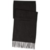Lacoste RE2261J Men's Herringbone Scarf, Black