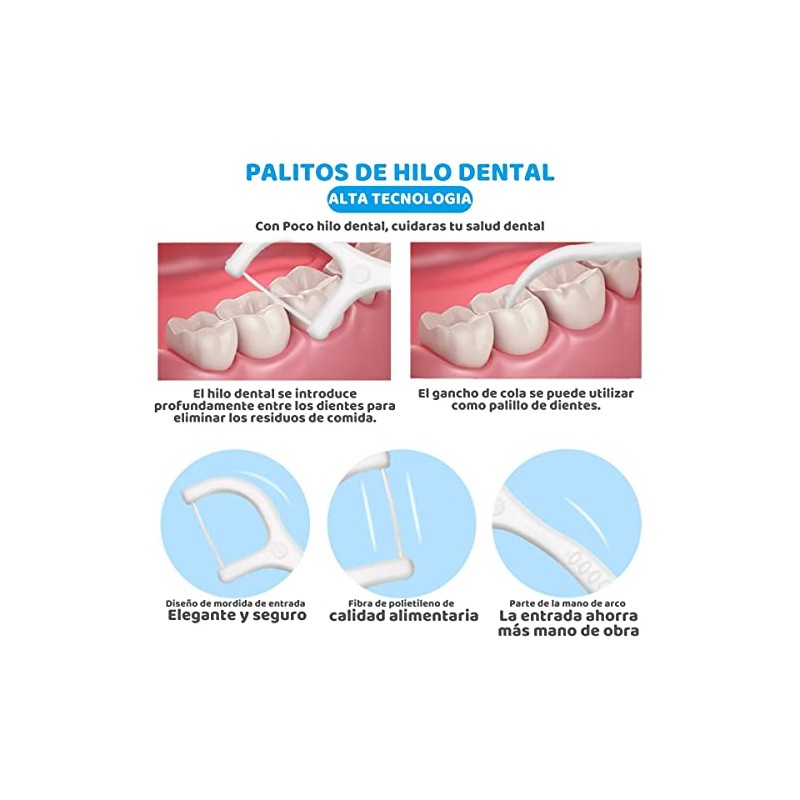Set 100 Palillos Limpieza Bucal Limpiador de lengua, Raspador lengua