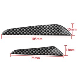 Futheda 4pcs Car Door protection Stickers Bars Anti Collision Strips Auto Door Protector Guard Black Carbon Fiber Pattern Anti rub Anti Scratch Decorative Bumper