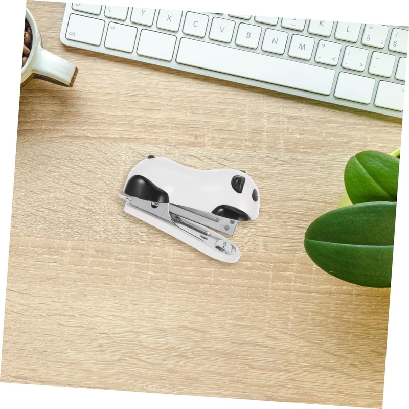 Operitacx Mini Panda Heftgerät Niedlicher Handlicher Schreibtischhefter Für Büro Und