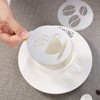 5pcs Stainless Steel Coffee Stencils Coffee Decorating Stencils Barista Cappuccino