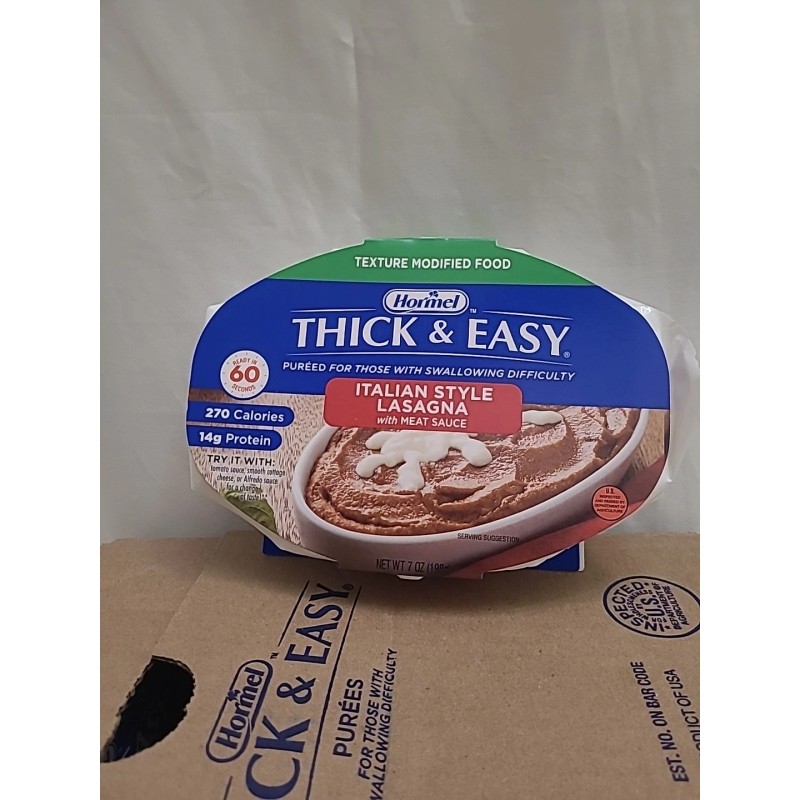 Hormel Thick & Easy Purees Thickened Food Beef Lasagna 7.oz