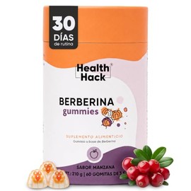 Vinagre de Manzana 60 Gomitas con Berberina para Adulto Sin Azúcar h2Hack