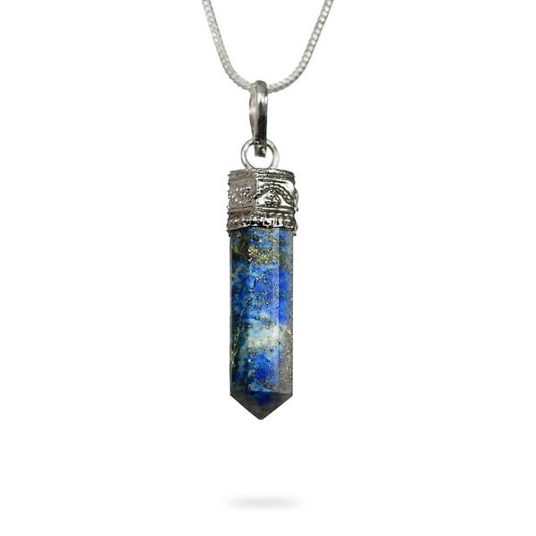 AYANA Lapis Lazuli Necklace – Handmade Necklaces, Ethically Sourced Lapis Crystals and Healing Stones - December Birthstone, Genuine Healing Crystals - Crystal Necklace for Women