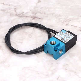 Solenoid Valve, 3 Port Electronic Boost Control Solenoid Valve with Barbed Brass Fittings DC12V 5.4W 35A-AAA-DDBA-1BA