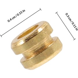 iplusmile Cuentas Metálicas Doradas 20 Piezas Accesorio Duradero y Portátil para Cuerdas de Guitarra Folk para Guitarra Acústica y Clásica