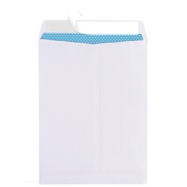 Aimoh 6 x 9 Self-Seal Security White Catalog Envelopes - 1 Case - 5 Packs - 500 Envelopes - 28lb, Security Tinted, Ultra Strong Quick-Seal, 6x9 inch (38600-CS)
